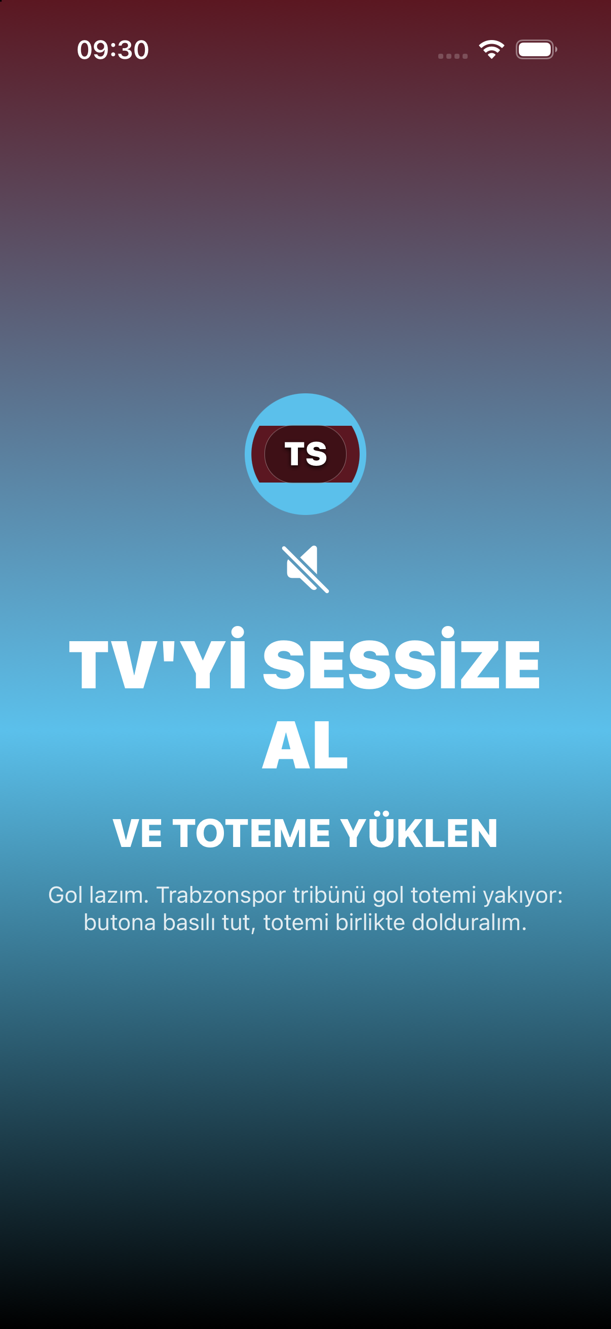 Canlı maçta Gol Totemi ekranı